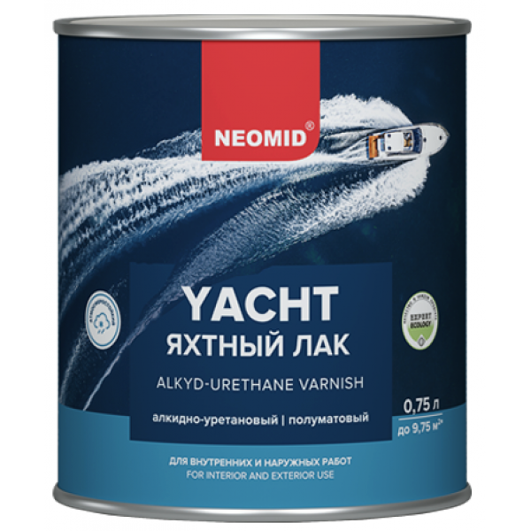 NEOMID YACHT Лак яхтный алкидно-уретановый полуматовый 0,75л - фото 1 - id-p173137664