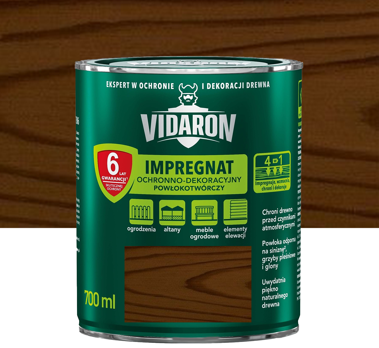 VIDARON IMPREGNAT Защитно-декоративная пропитка Индийский палисандр V09 0,7л - фото 1 - id-p173137694