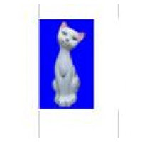 Копилка кот матвей глазурь белая, 25 см. арт. клс-19992