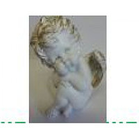 Фигура садовая ангелочек задумчивый, арт. f-3, 17 см