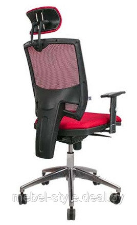 Кресло СПРИНГ с подголовником хром синхро для работы в офисе и дома, SPRING High sync GTPHCh1 в ткани сетка) - фото 4 - id-p173145023