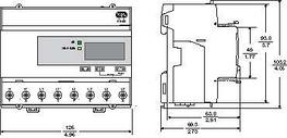 A9MEM3210R Счетчик 3-фктив. iEM3210, 1 тариф, имп. выход, кл. точн. 0.5S, транс. вкл.