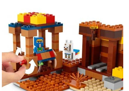 Детский конструктор 11583 Торговый пост лавка домик аналог лего Minecraft майнкрафт мой мир my world серия - фото 5 - id-p173147014
