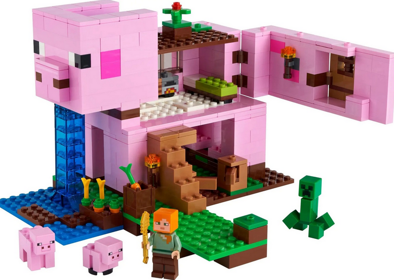 Детский конструктор 11585 Дом свинья домик аналог лего Minecraft майнкрафт мой мир my world серия ферма - фото 5 - id-p173147644