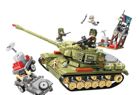 Детский конструктор 21014 Военный танк Тяжёлый танковый корпус., аналог Лего Lego Военная серия техника машина - фото 4 - id-p173147717