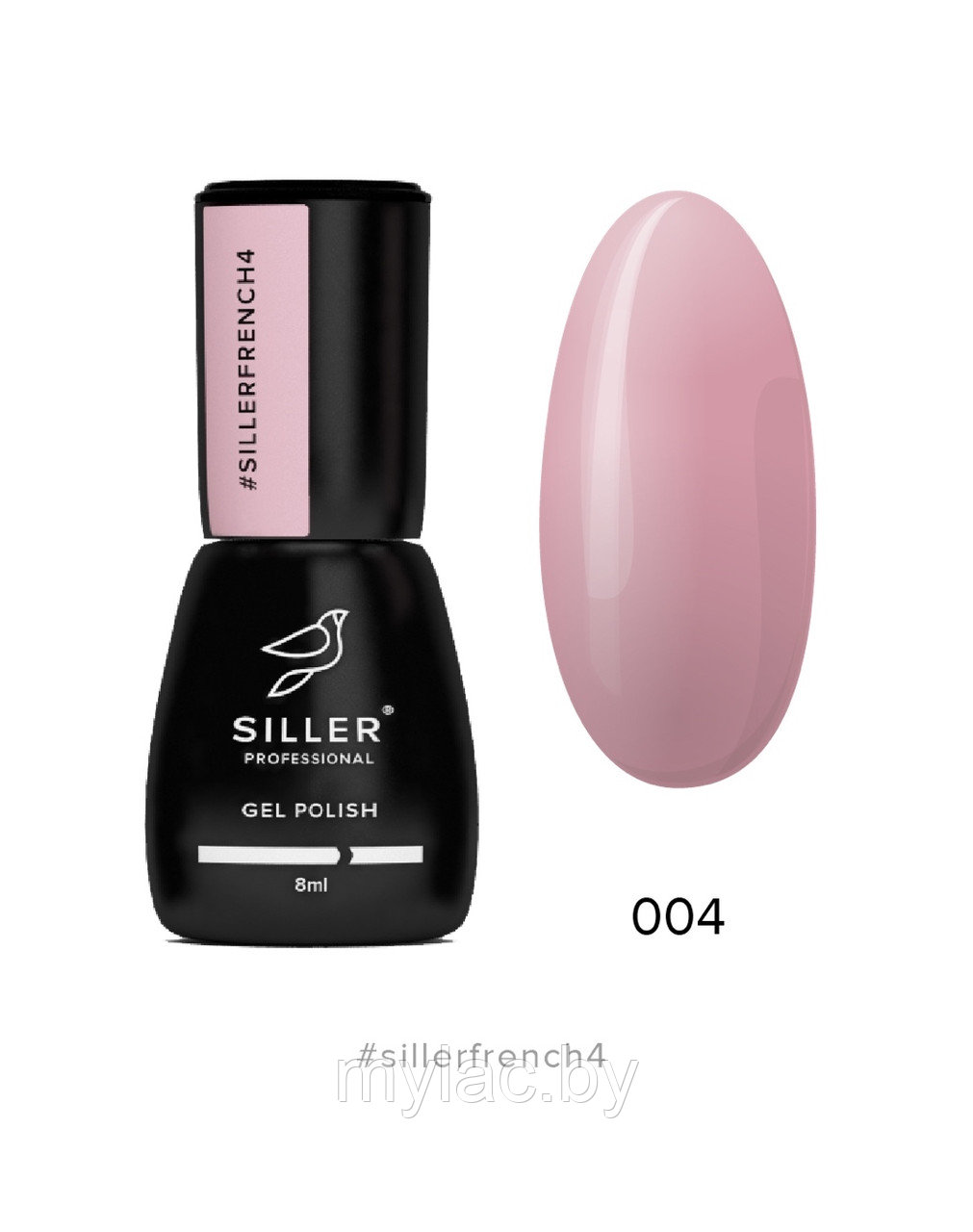 Гель-лак Siller French №4 (бледно-розовый, полупрозрачный), 8мл - фото 1 - id-p173155458