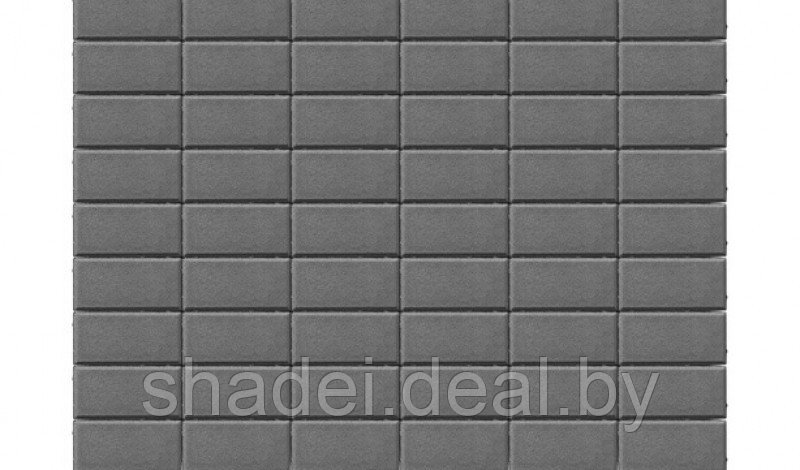 Тротуарная плитка Прямоугольник, Серый, 200*100*60 мм - фото 3 - id-p173154954