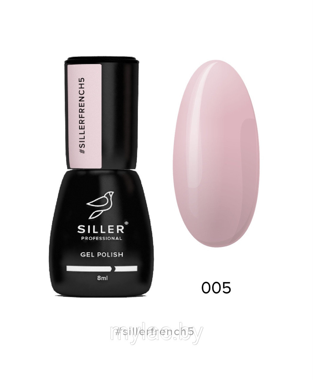 Гель-лак Siller French №5 (розовый, полупрозрачный), 8мл, фото 1