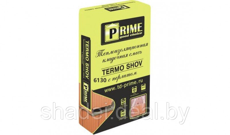 Теплая кладочная смесь Prime Termo Shov 6130, 20 кг - фото 1 - id-p173155125