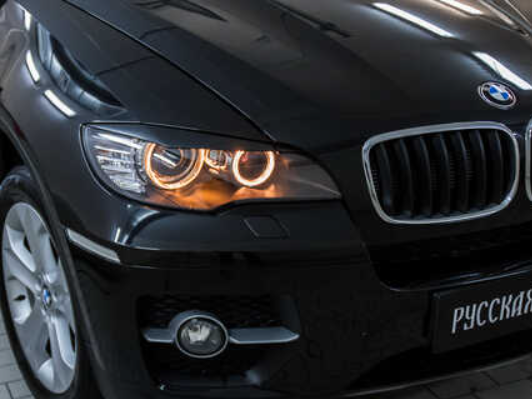 Накладки на передние фары (реснички) BMW X6 (E71) 2010-2014 - фото 4 - id-p87818931