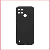 Чехол-накладка для Realme C21Y / C25Y (силикон) черный с защитой камеры
