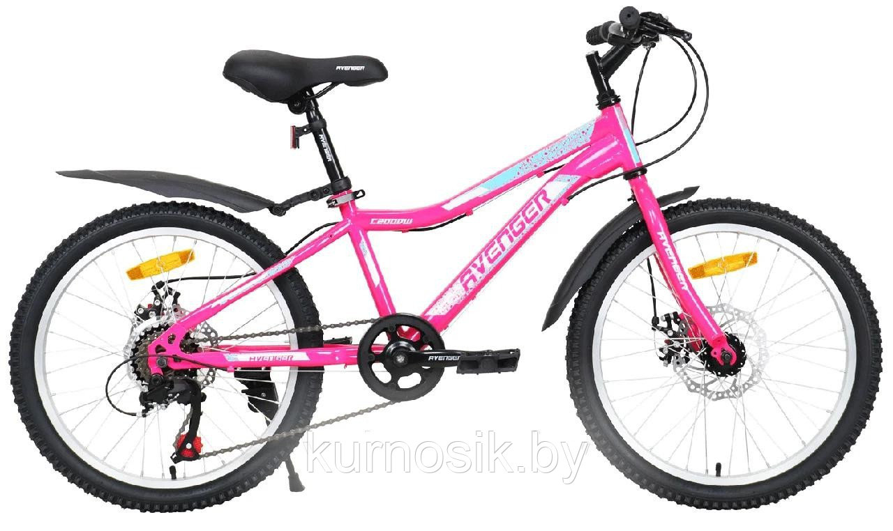 Подростковый велосипед AVENGER C200DW 20" розово-белый - фото 1 - id-p173159438
