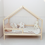 Кровать-домик "Кроха 2" (80х160 см) Массив сосны, фото 2