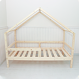 Кровать-домик "Кроха 2" (80х160 см) Массив сосны, фото 3