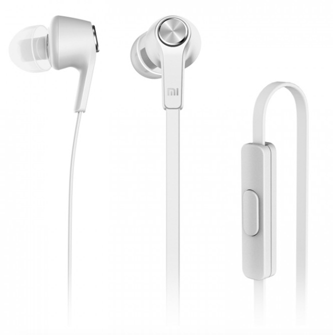 Наушники с микрофоном Xiaomi Mi In-Ear Headphones Basic Серые - фото 1 - id-p172942735