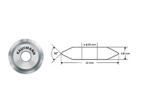 Режущий эл-т для плиткореза 22мм ПРОФИ (KAUFMANN)