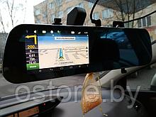 Видеорегистратор Eplutus D22 Сенсорный экран 5". Зеркало с двумя камерами GPS-навигатор. Android OS