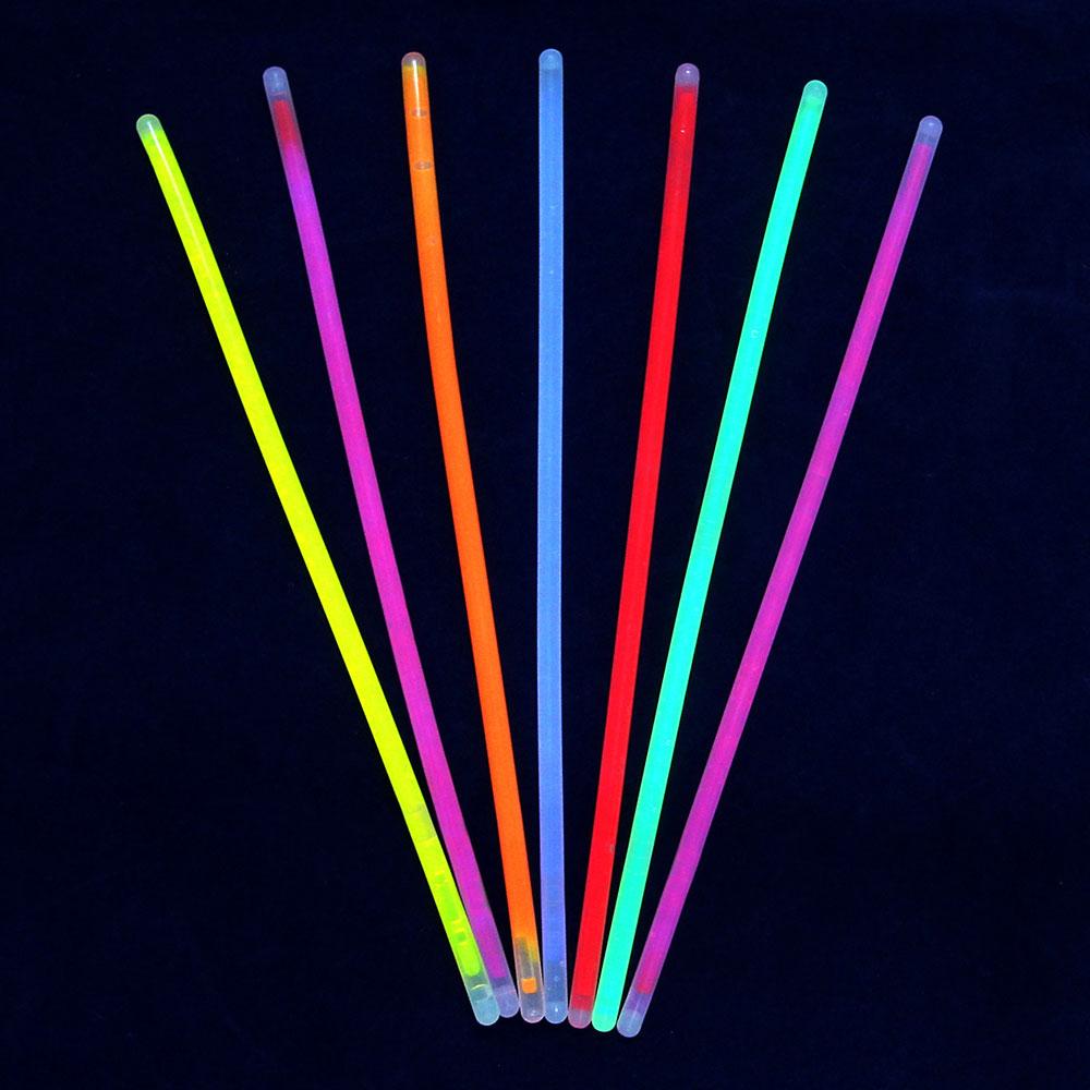 Набор неоновых палочек 10шт, флуоресцентная краска, длина 20 см - фото 1 - id-p173179600