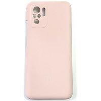 Силиконовый чехол Silicone Case светло-розовый для Xiaomi Redmi Note 10