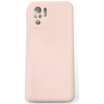 Силиконовый чехол Silicone Case светло-розовый для Xiaomi Redmi Note 10 - фото 1 - id-p159090160