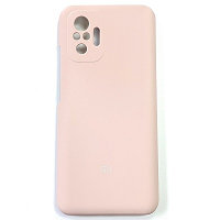 Силиконовый чехол Silicone Case светло-розовый для Xiaomi Redmi Note 10 Pro