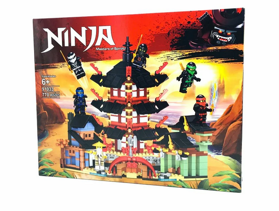 Детский конструктор Ninjago Ниндзяго 91033 императорский храм Аэроджитцу аналог лего ниндзя го муви монастырь - фото 2 - id-p173181250