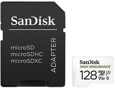 Карта памяти SanDisk High Endurance microSDXC SDSQQNR-128G-GN6IA 128GB (с адаптером)