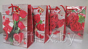 ВК-187 Пакет подарочный ламинированный "Розы",17*24*8 см