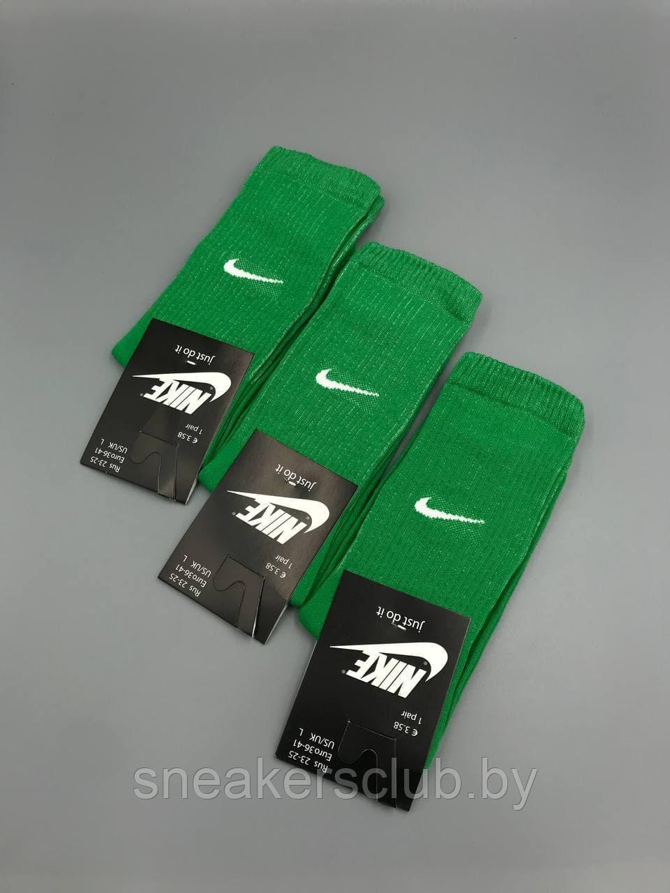 Зеленые носки Nike / удлиненные носки / носки с резинкой / яркие носки - фото 4 - id-p173184478