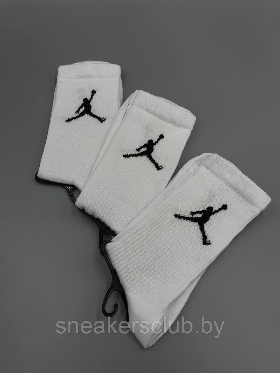 Белые носки Jordan / one size / удлиненные носки / носки с резинкой - фото 2 - id-p173185493