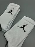 Белые носки Jordan/ one size/ удлиненные носки/ носки с резинкой, фото 2