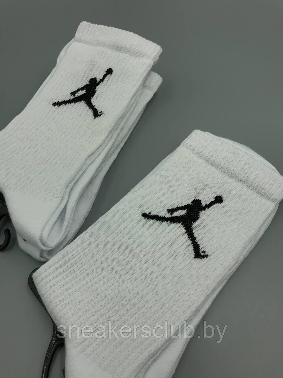 Белые носки Jordan / one size / удлиненные носки / носки с резинкой - фото 3 - id-p173185493