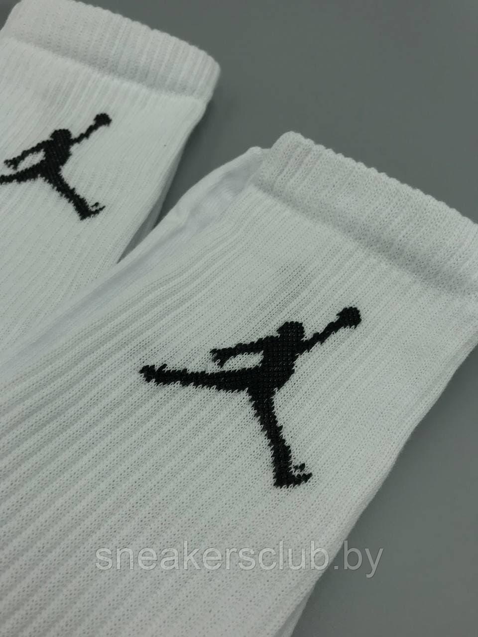 Белые носки Jordan / one size / удлиненные носки / носки с резинкой - фото 4 - id-p173185493