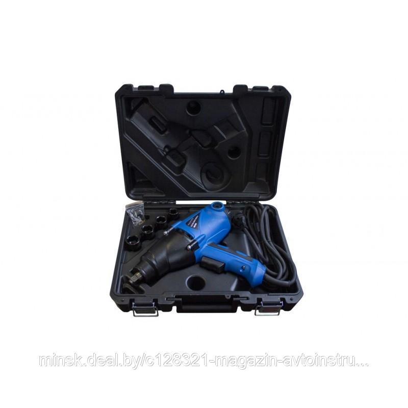 Гайковерт ударный электрический 1/2''(220-240V, 1010W, 500Нм) с комплектом головок (17, 19, 21, 22мм) Rock
