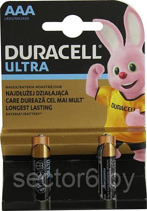 Элемент питания Duracell ULTRA MX2400-2 (LR03) Size AAA 1.5Vщелочной (alkaline) уп. 2 шт DURACELL Элемент, фото 2