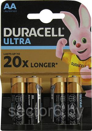 Элемент питания Duracell ULTRA MX1500-4 (LR6) Size AA 1.5Vщелочной (alkaline) уп. 4 шт DURACELL Элемент, фото 2