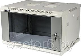 Шкаф настенный серии Pro, 18U 600x800, стеклянная дверь LANMASTER TWT-CBWPG-18U-6x8-GY