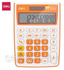 Калькулятор настольный Deli E1238/OR оранжевый 12-разр. DELI E1238/OR