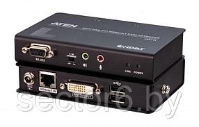 Удлиниетль ATEN Mini USB DVI HDBaseT™ KVM Extender (1920 x 1200@100m) ATEN CE611-AT-G
