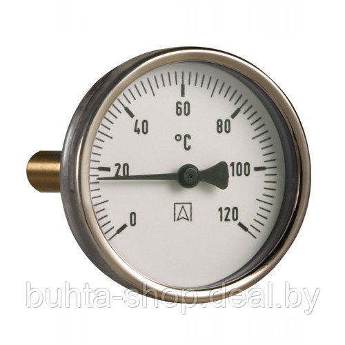 Термометр аксиальный 1/2"-063мм (гильза-40мм) 0-120С AFRISO, 63 801