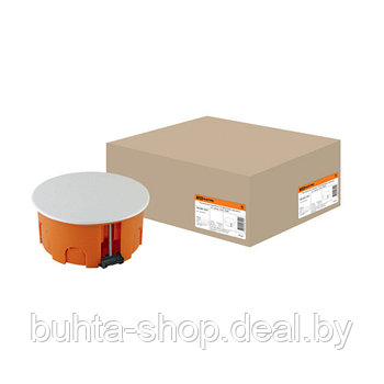 Коробка распаячная СП D80х40мм, крышка, пл. лапки, IP20, TDM, арт.SQ1403-1025