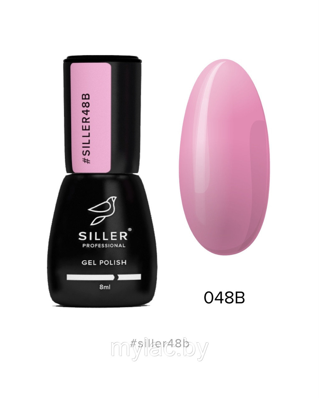 Гель-лак Siller №48В (лилово-розовый), 8мл  380