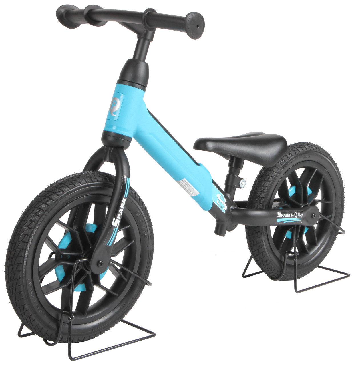 Детский беговел Qplay Spark Balance Bike SP1 (светящиеся колеса) голубой - фото 1 - id-p173247359