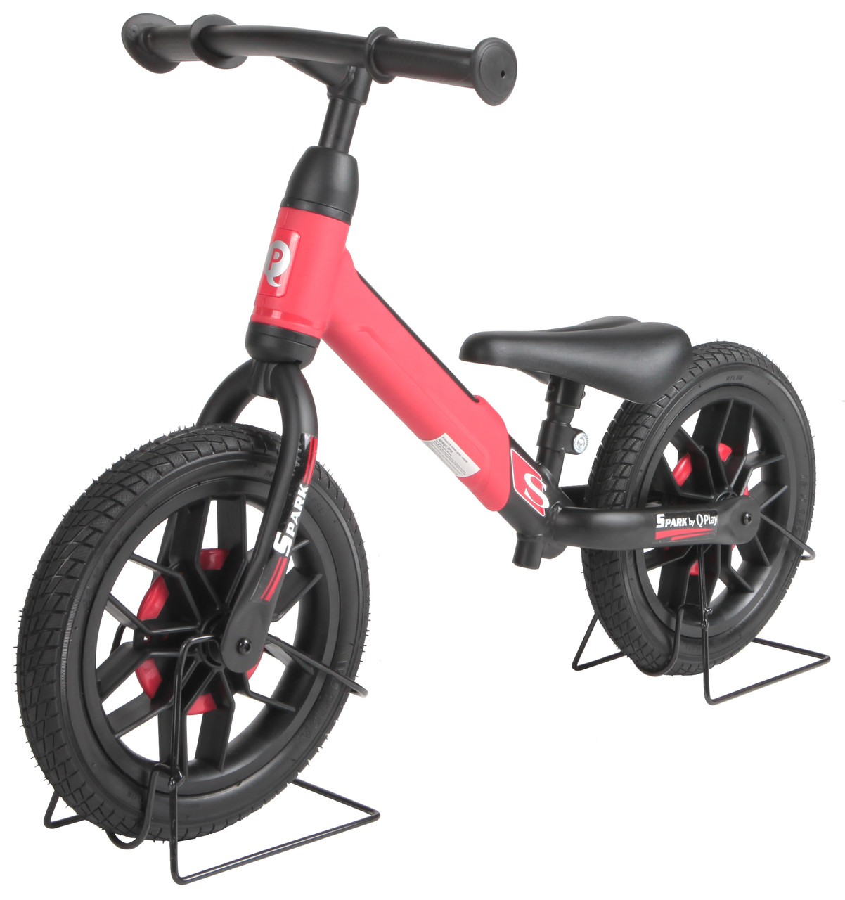 Детский беговел Qplay Spark Balance Bike SP1 (светящиеся колеса) красный - фото 1 - id-p173247361