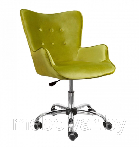Кресло поворотное BELLA, велюр/оливковый AksHome - фото 1 - id-p173262262