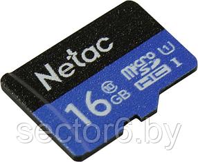 Карта памяти Netac NT02P500STN-016G-S microSDHC Memory Card 16Gb UHS-I U1  Class 10 NETAC NT02P500STN-016G-S
