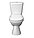 Унитаз напольный Керамин Лаго Дуал (сиденье Сити МС, сливной механизм Инкоэр И-СБ2), фото 3