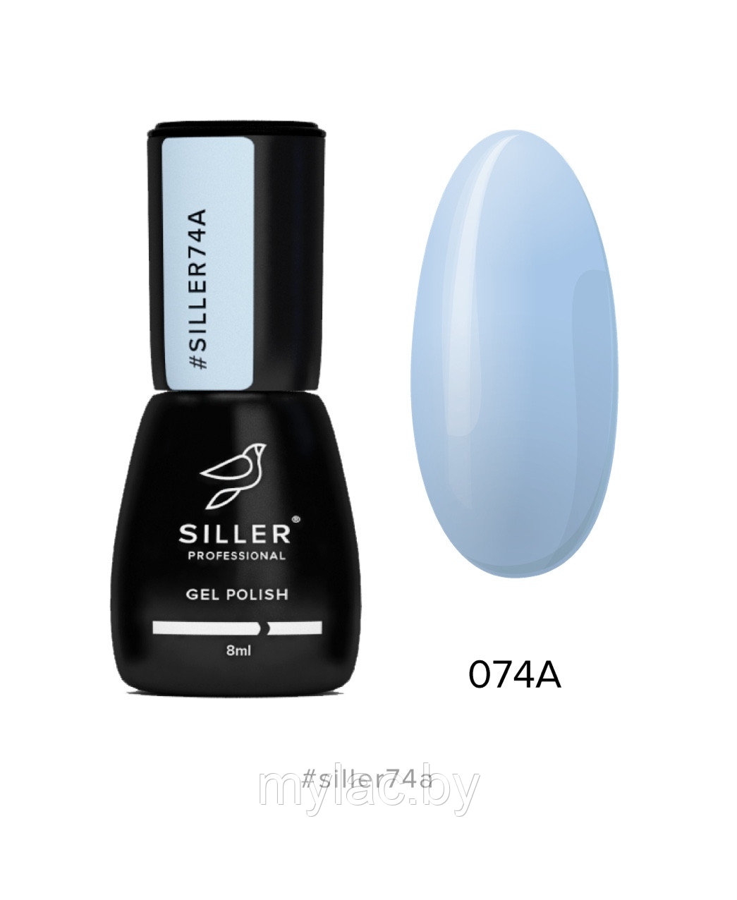 Гель-лак Siller №74А (голубой фарфор), 8мл