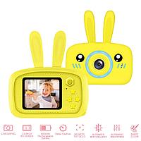 Детская цифровая камера зайчик  Fun Camera Rabbit Желтый