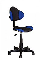 Кресло поворотное MIAMI, черный/синий AksHome
